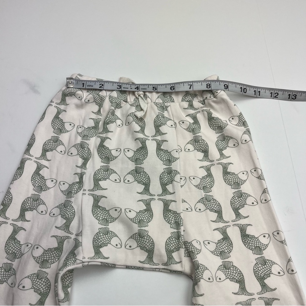 Kate Quinn Size 3T Fish Patterned 100% Organic Cotton Pants Pull On Soft NEW - Picture 7 of 9